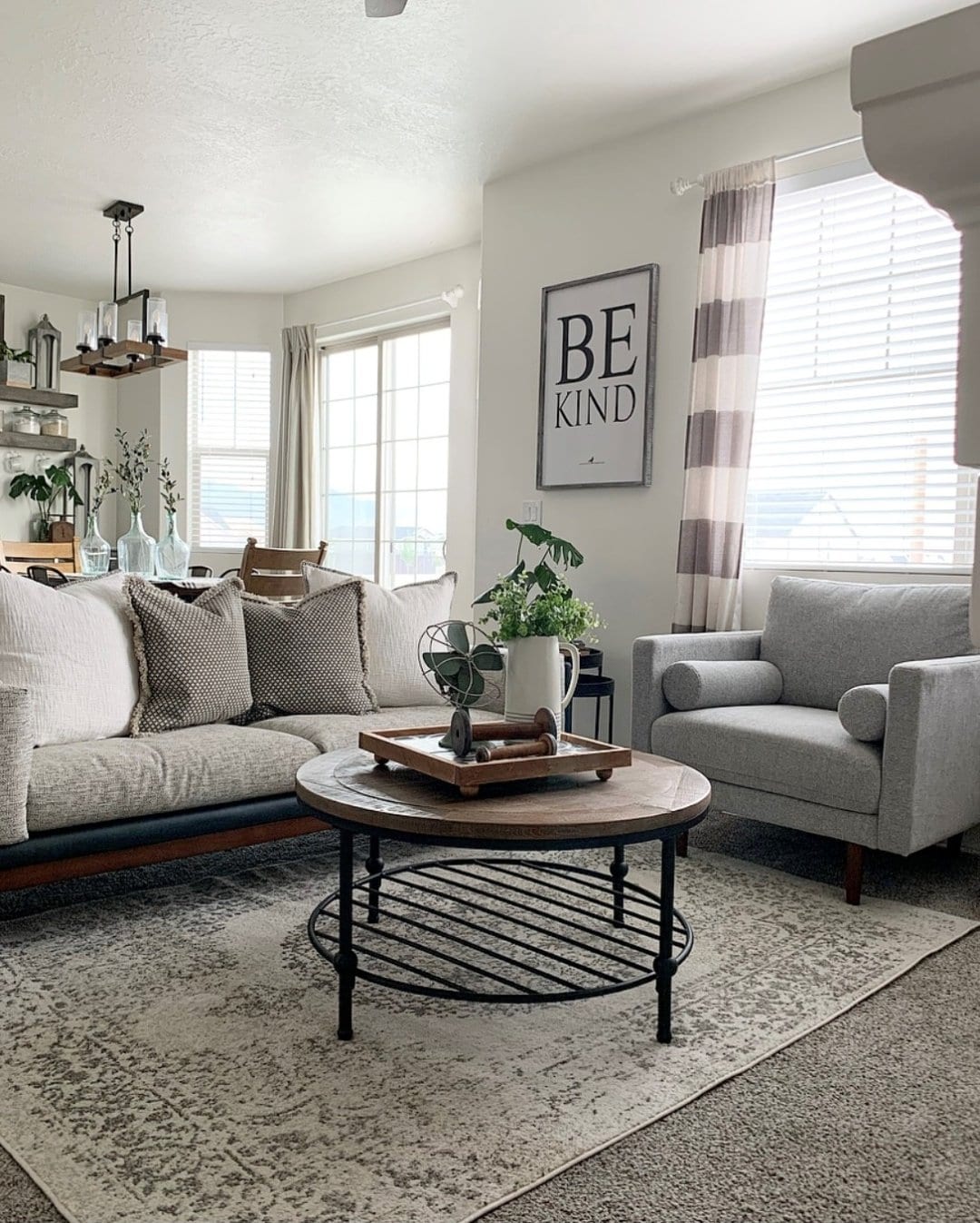 living room grey chair