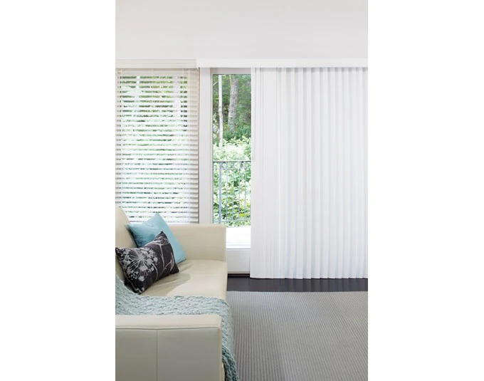 For a Large Door Try Vertical Blinds