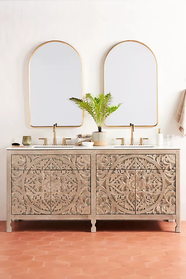 Opt for a Hand Carved Vanity