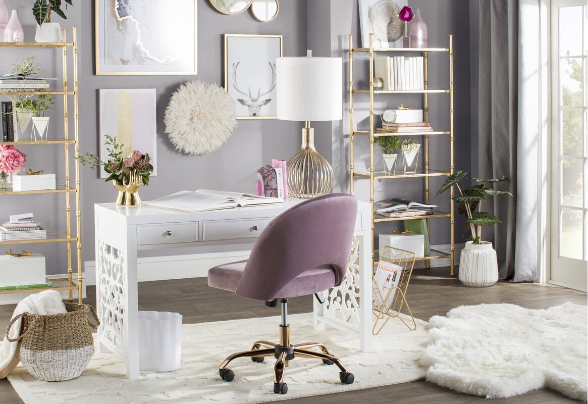 12 Amazing Glam Home Office Ideas