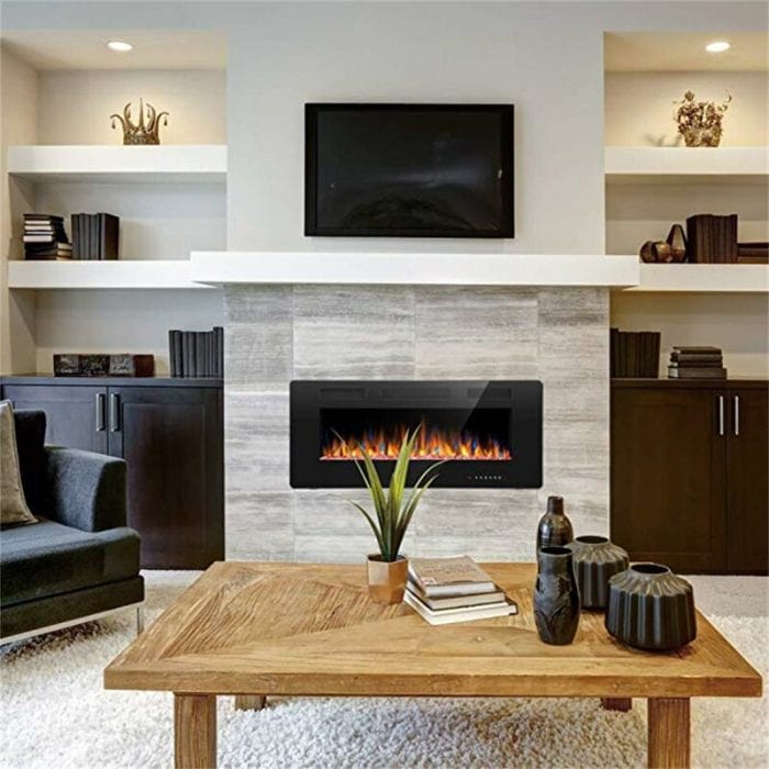 15 Mid Century Modern Fireplace Ideas 8 Amarah Electric Fireplace 700x700