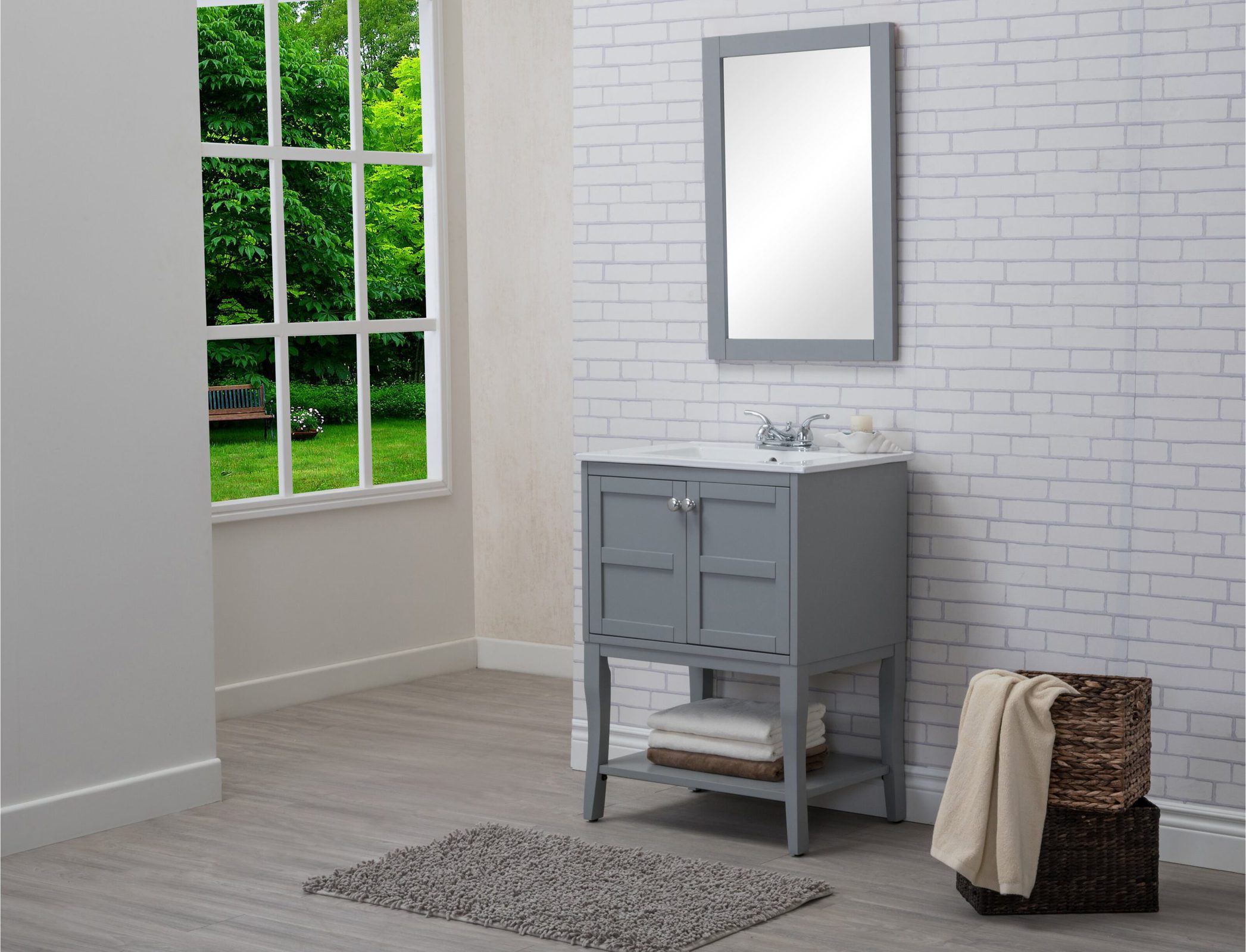 Opt for a Grey Vanity