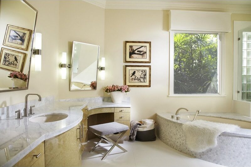 Drop-In a White Soaking Tub