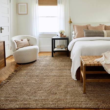 Play on Neutrals with a Chunky Jute Rug