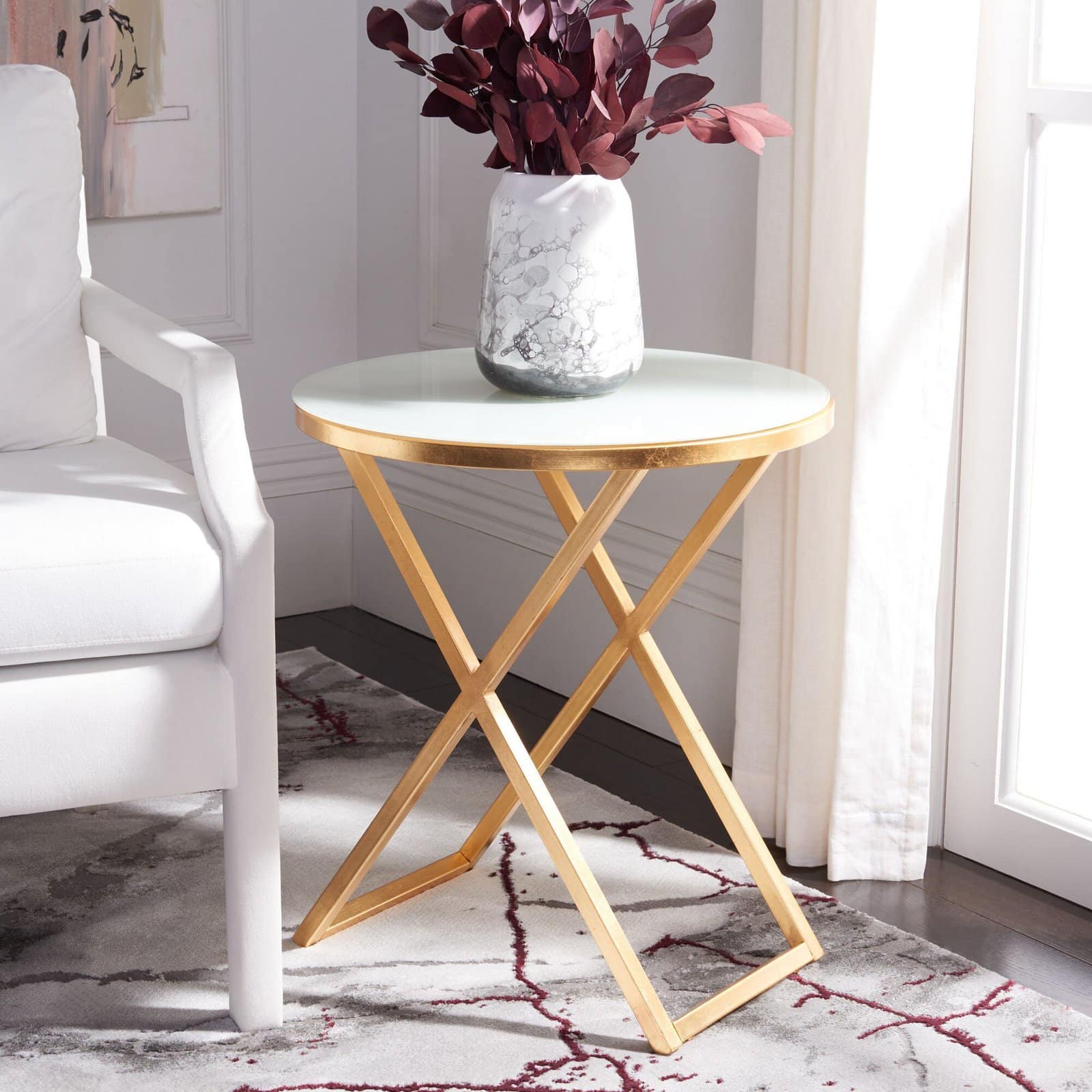 Try an Eye-Catching Gold Table