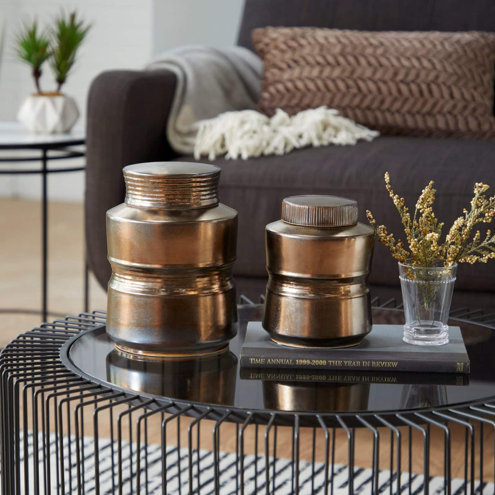 Top Your Tables with Bronze Jars