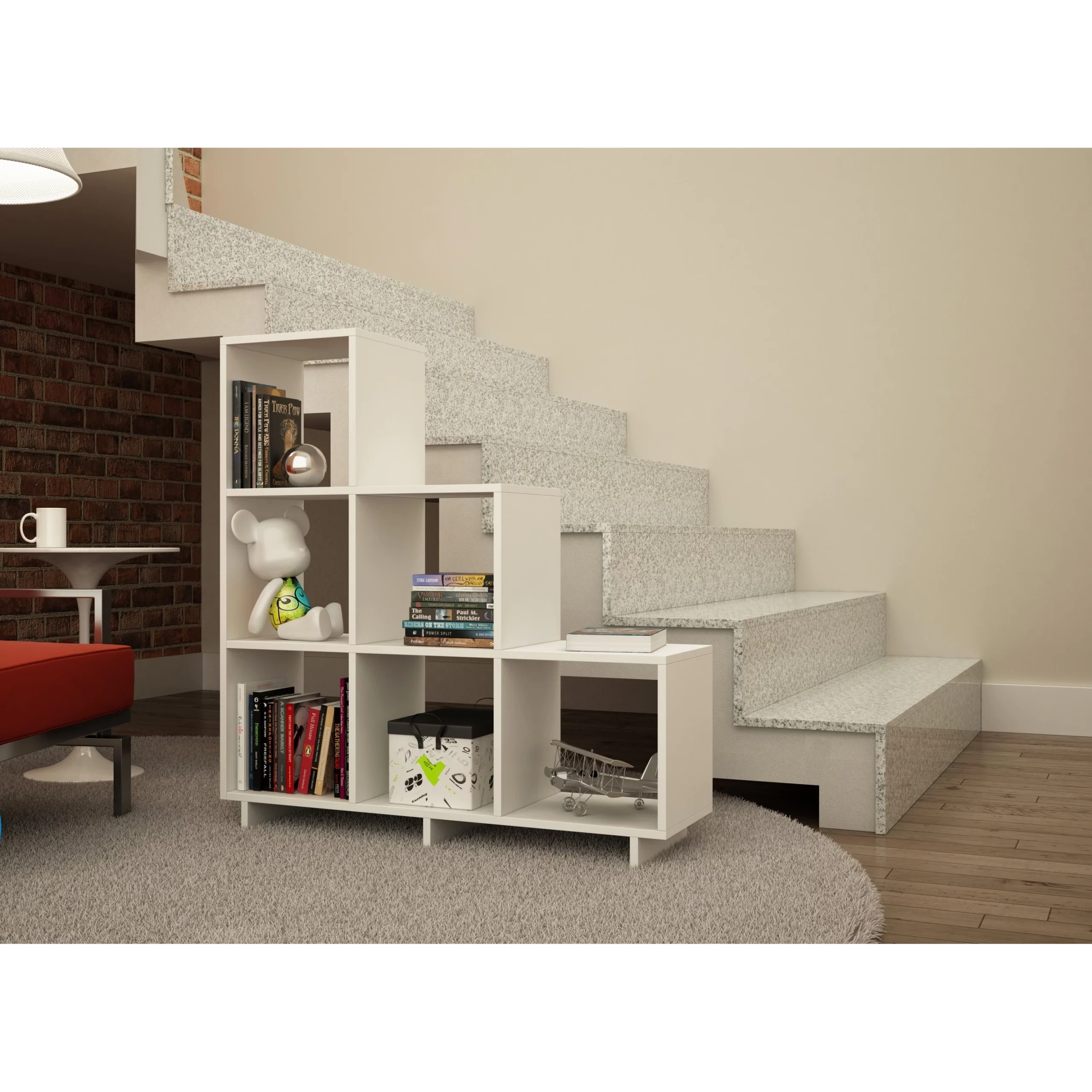 Make Use of Awkward Space with a Stair Cubby