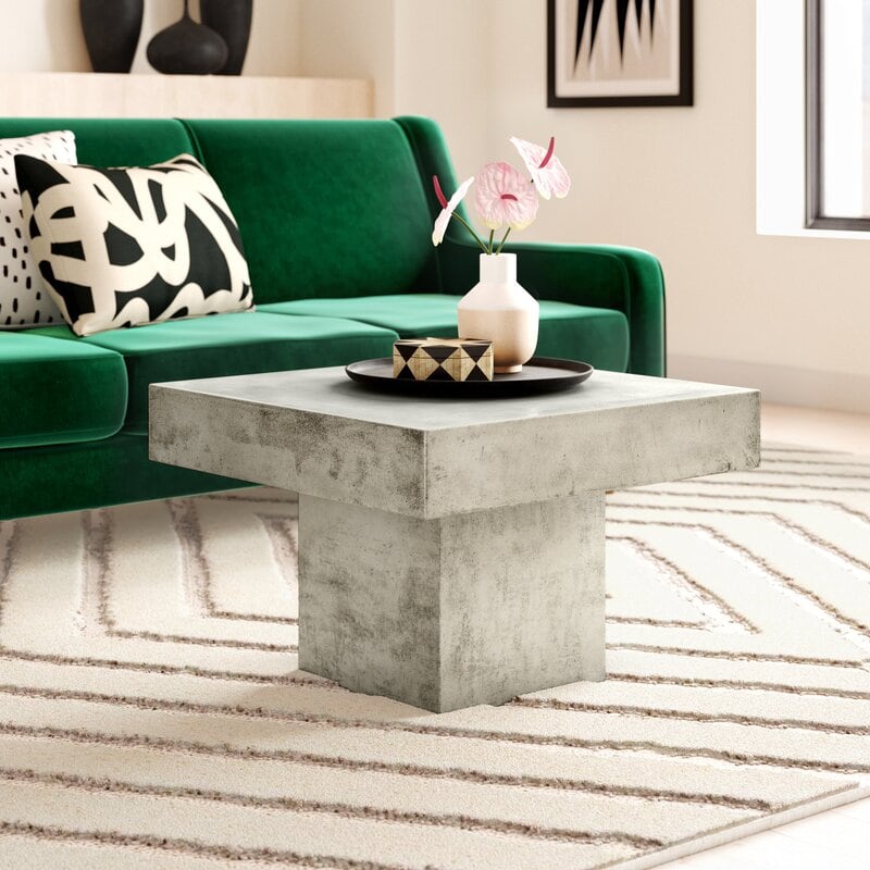 Try a Small Cement Table