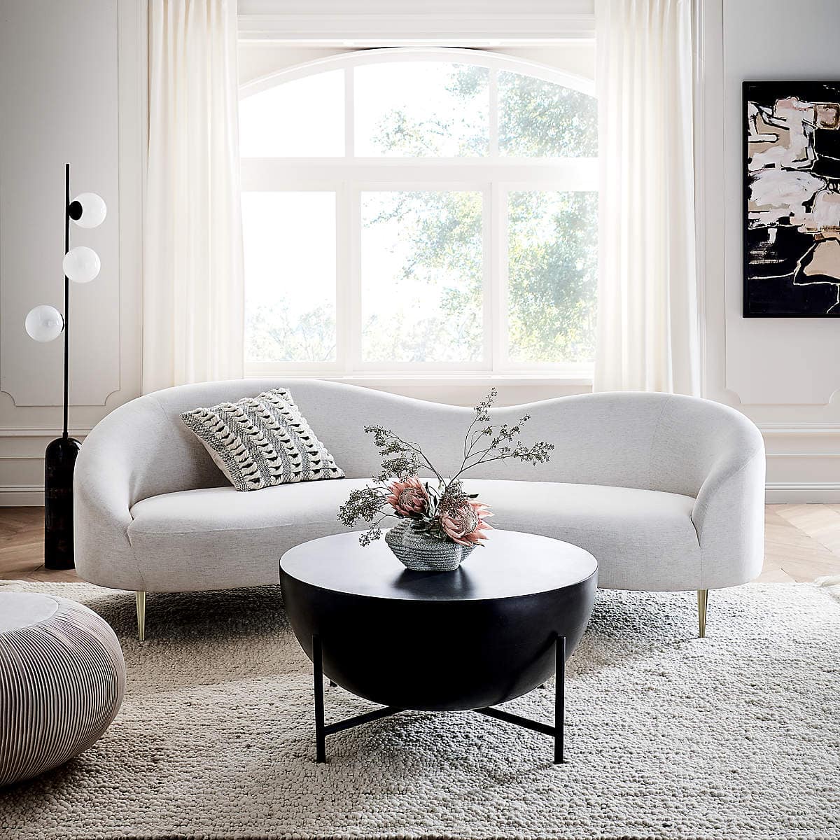 Add Texture to Your Room with a Cement Coffee Table