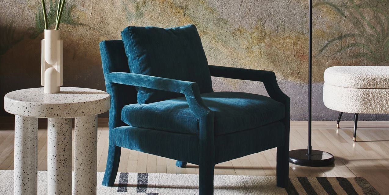 Prussian Blue Armchair