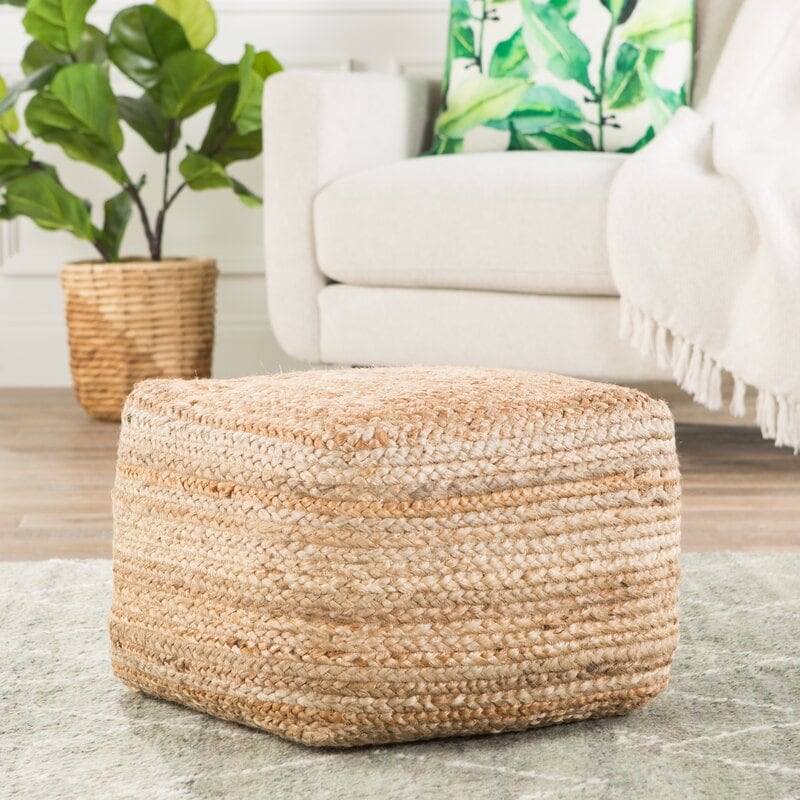 Use a Small Poof Ottoman