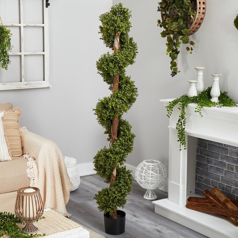 Surround the Fireplace with Greenery