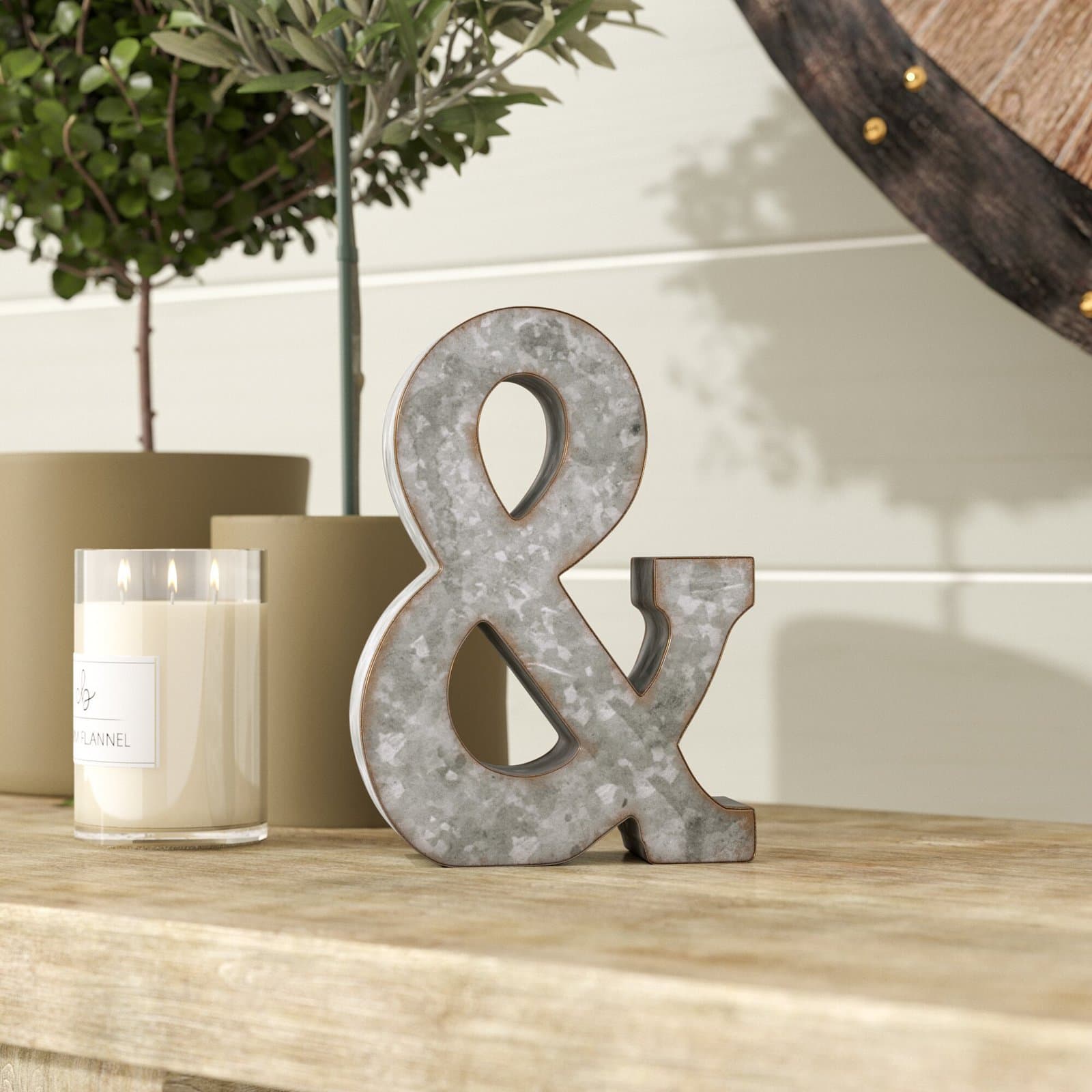 Decorate with Galvanized Letter Blocks