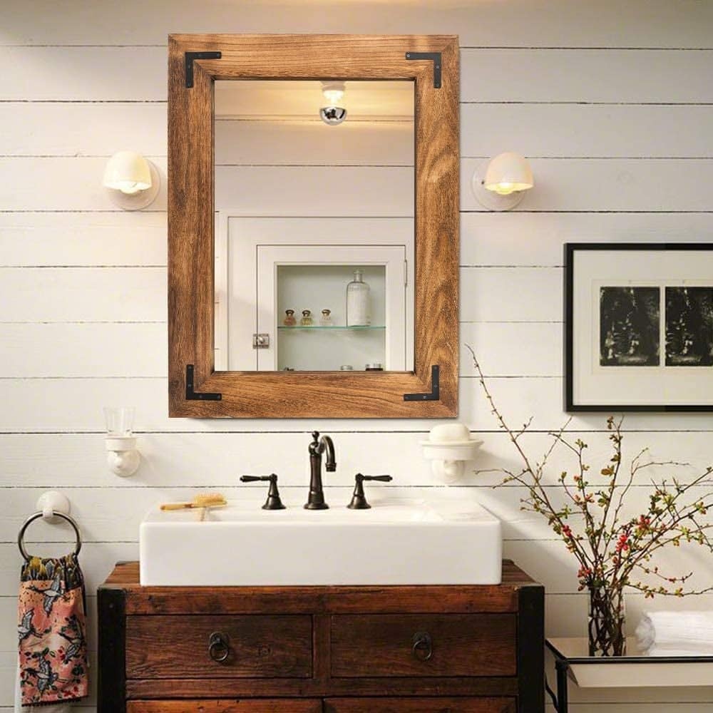 Give Rustic Vibes with a Real Wood Frame