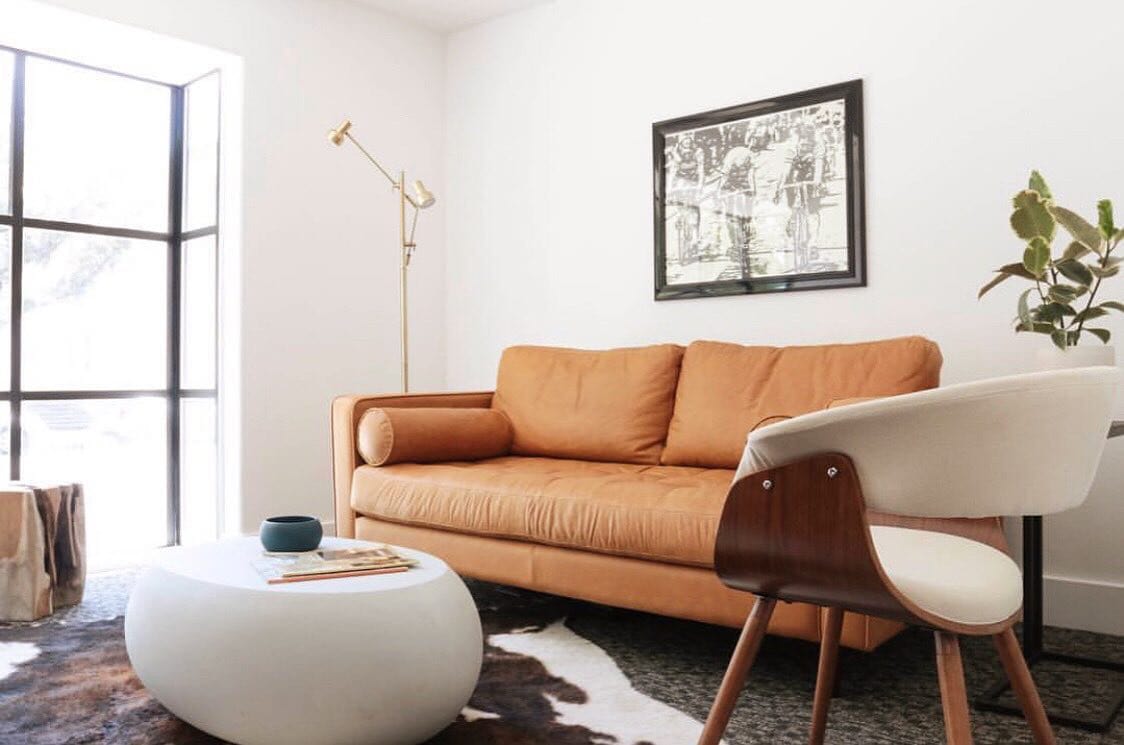 accent chair to match brown leather sofa