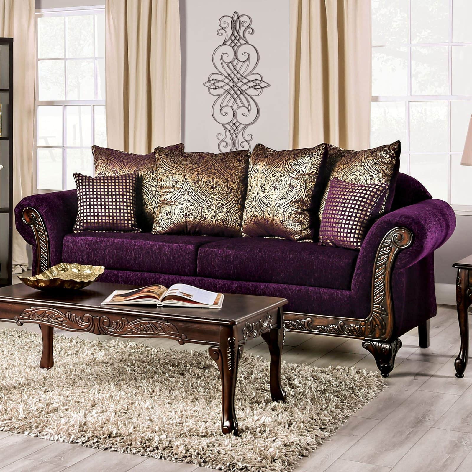 Pull Off a Regal Look with Deep Purple