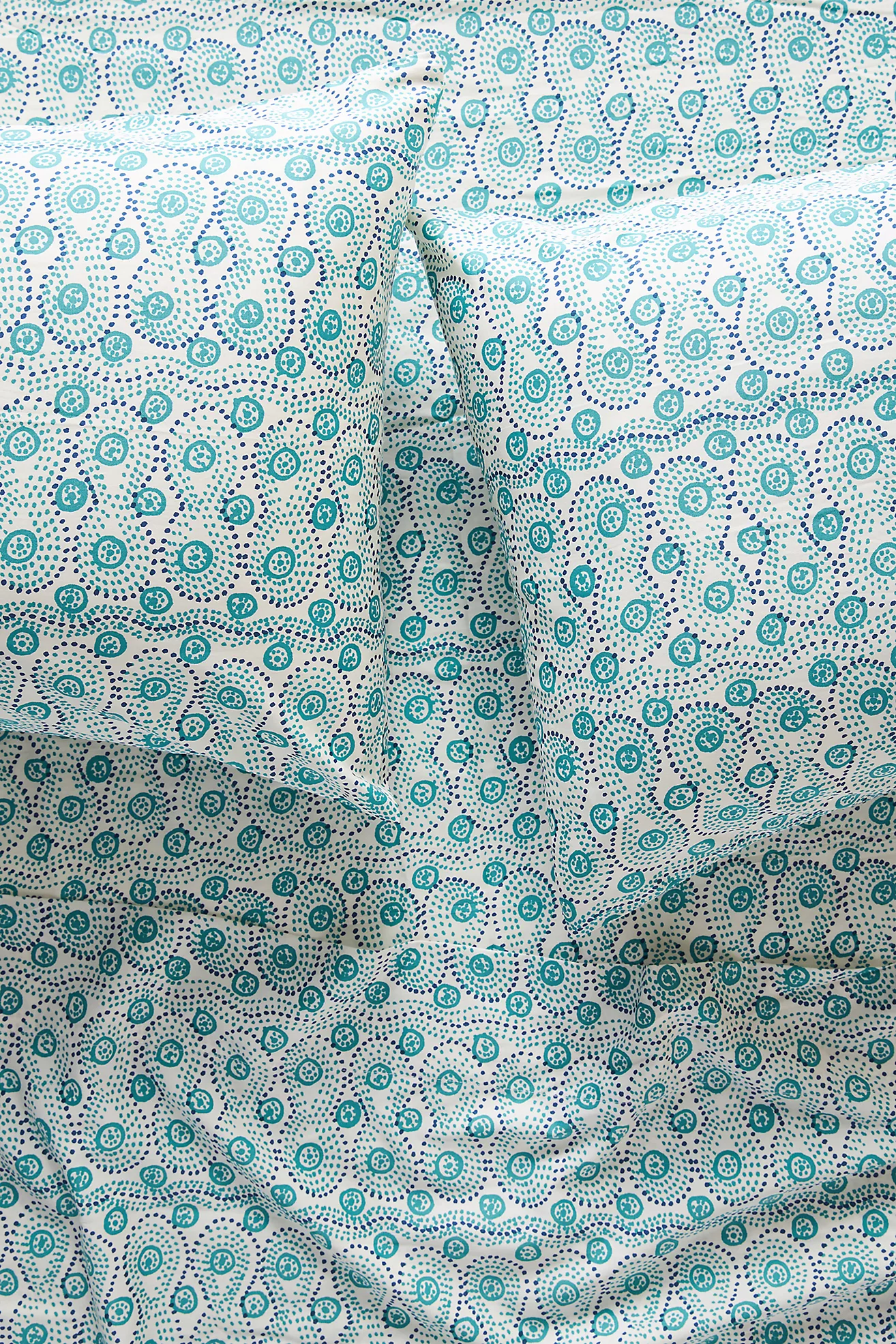 Cyan Patterned Sheet