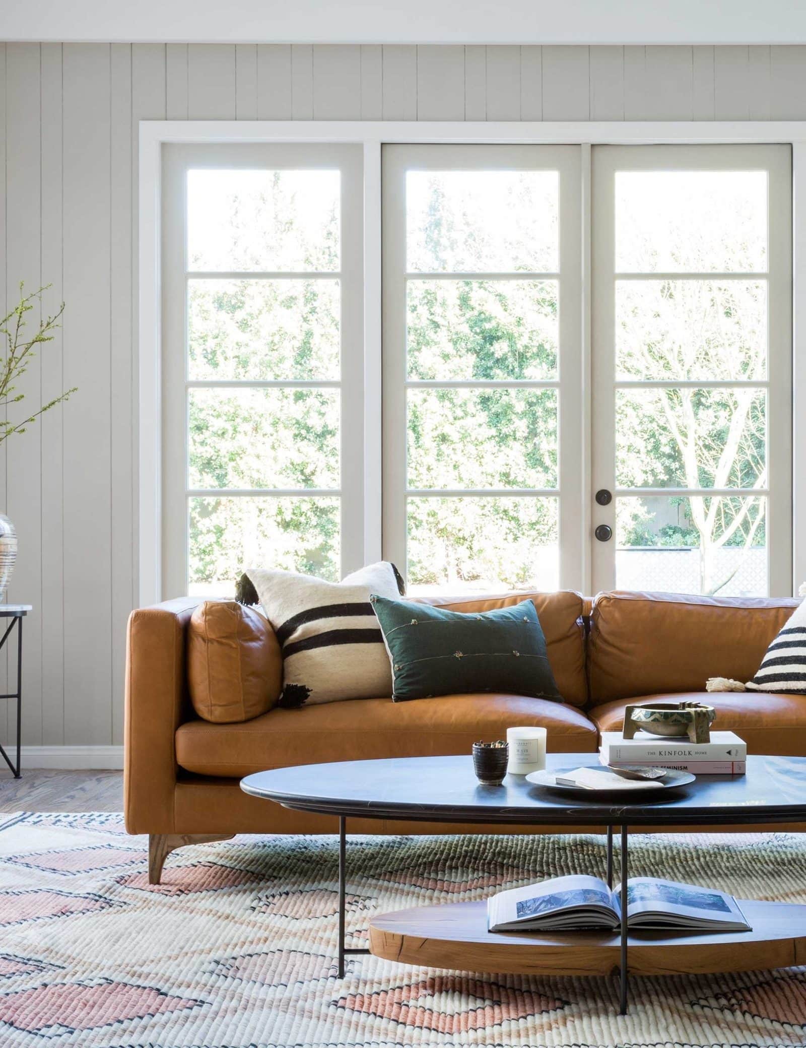 Warm up the Room with a Brown Leather Sofa