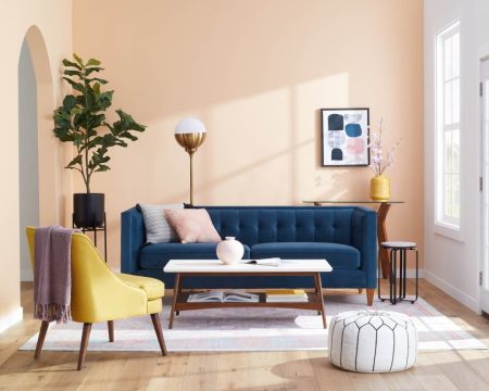 20 Timeless Ideas for Decorating Around a Blue Sofa