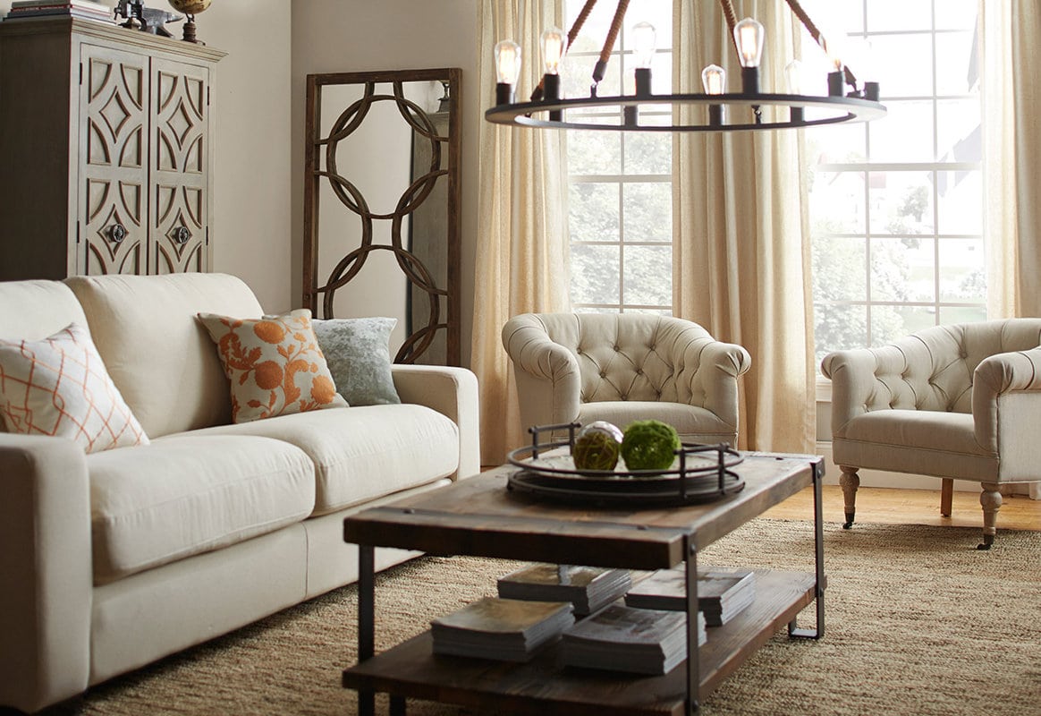 Get a Formal Look with Matching Neutral Armchairs