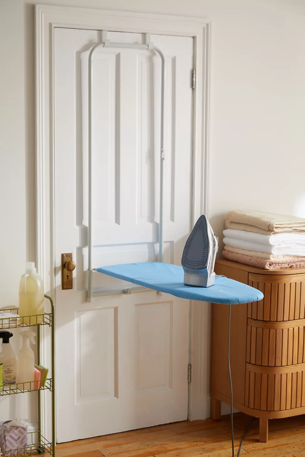 Maximize Space with an Over the Door Ironing Board