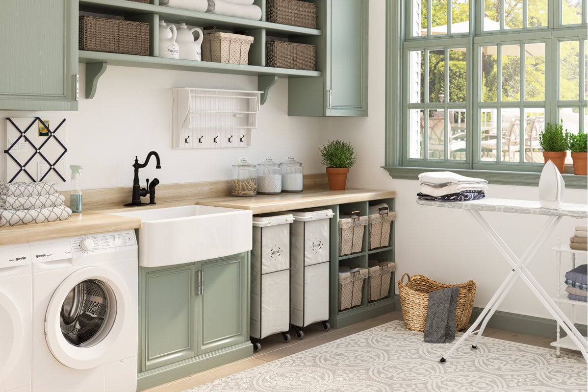 Build Your Washer and Dryer Into Your Vanity