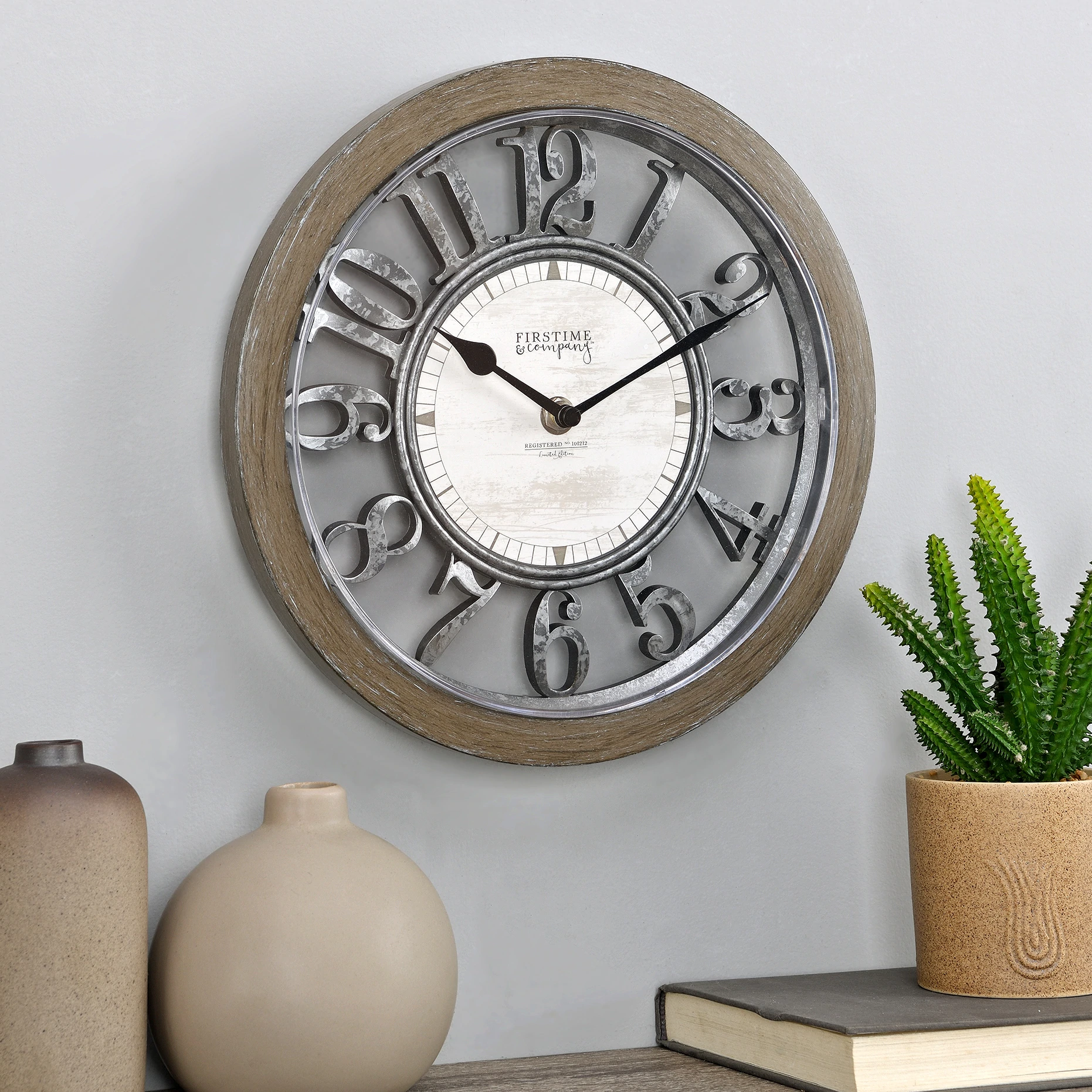 Hang Small Wall Clocks Close to Furniture or Shelves