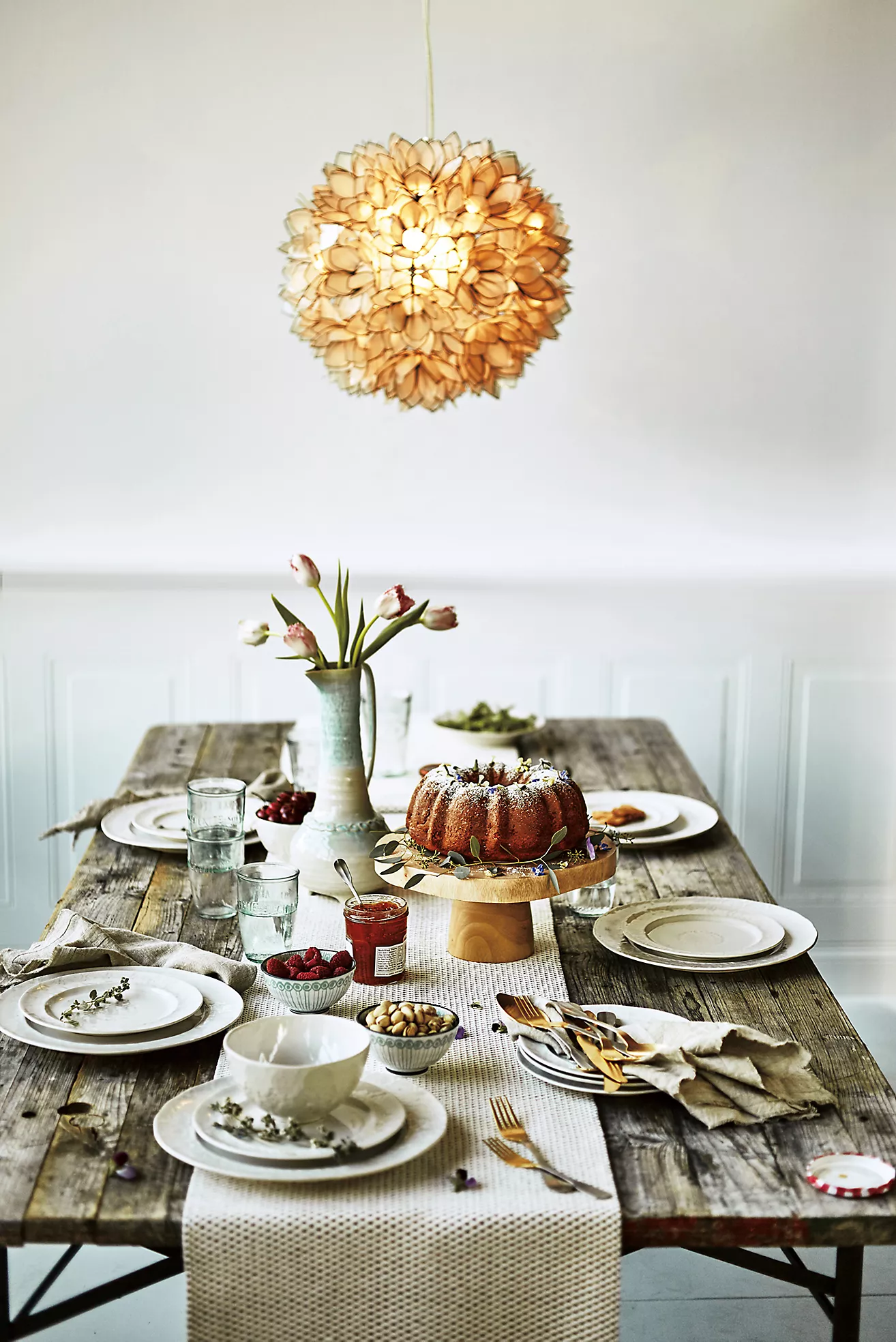 Incorporate a Wooden Cake Stand