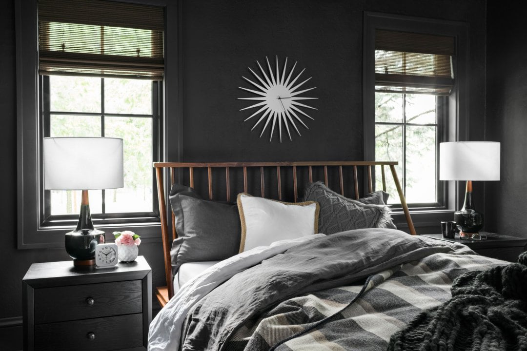 Moody Black Bedroom