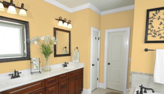 13 Classical Yellow in the Bathroom