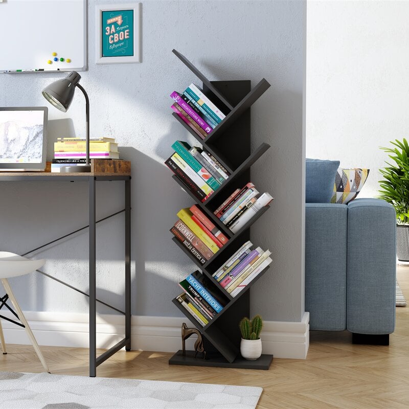 Store Books on a Tree Shelf