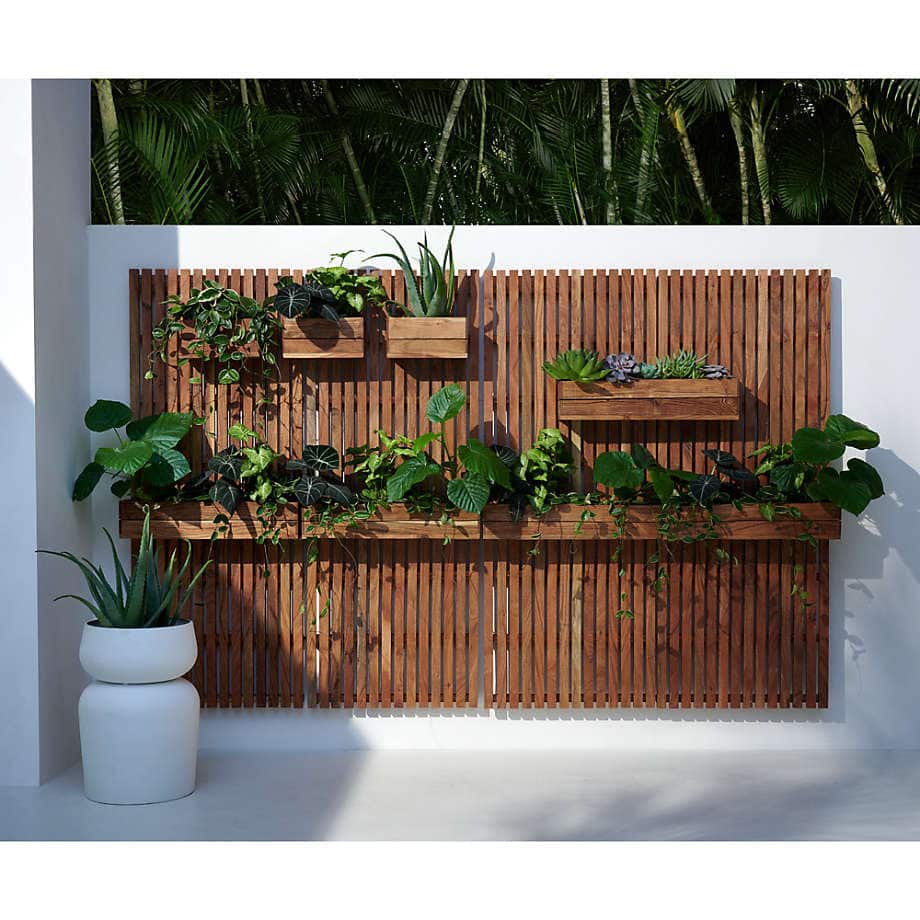 Install a Wood Wall Planter Rack
