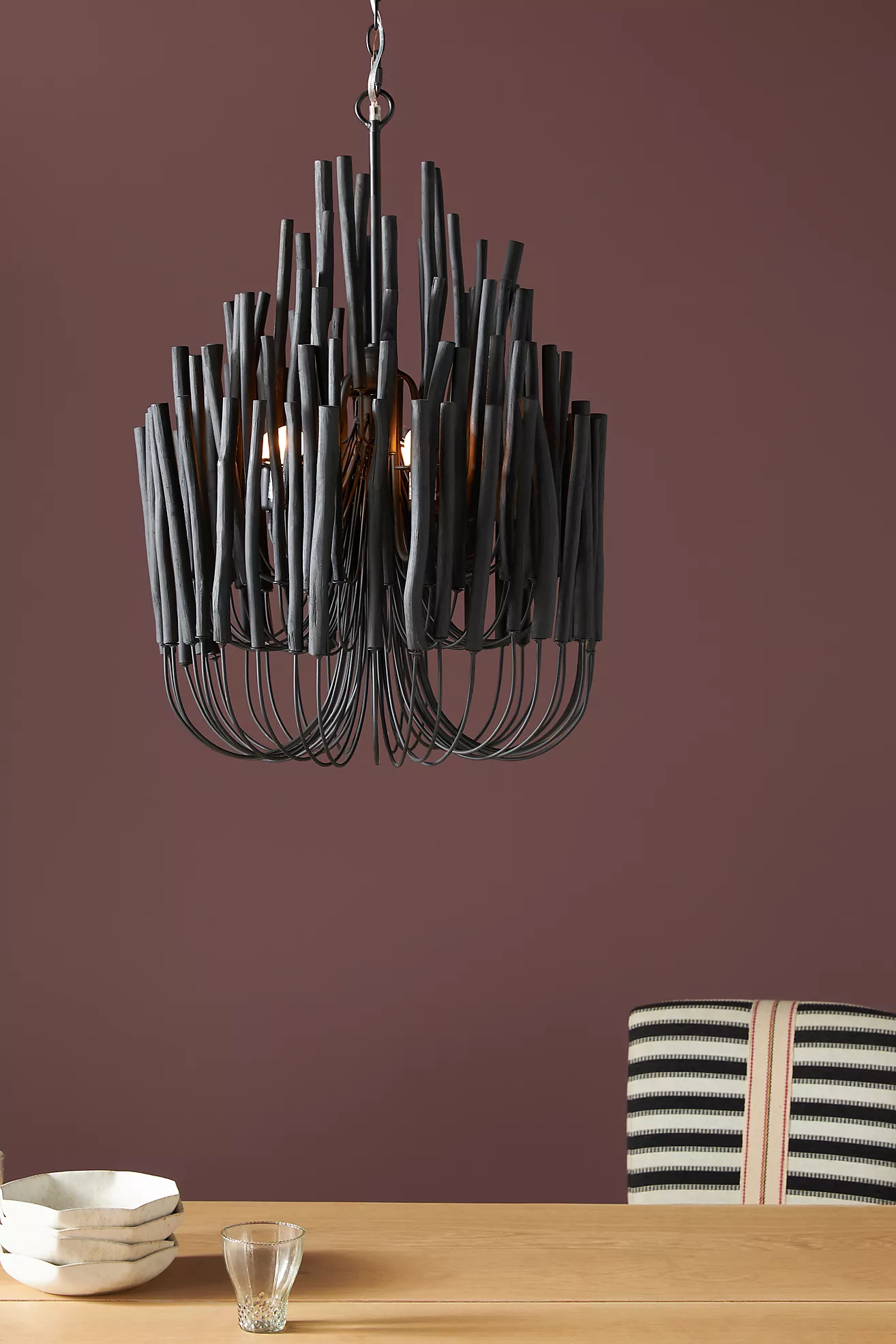 Add Drama with a Black Twig Fixture