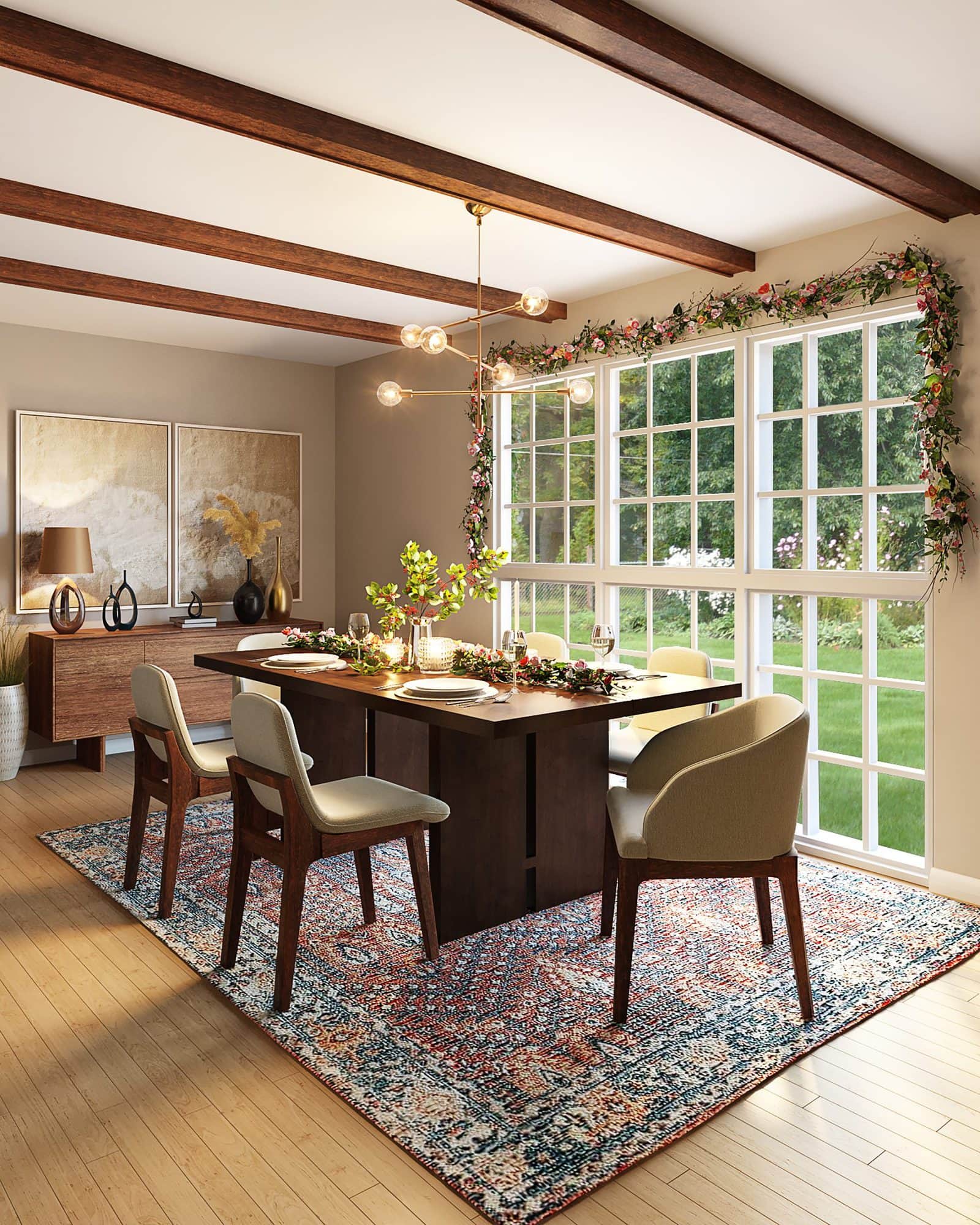 Should I Put a Rug Under My Dining Room Table?