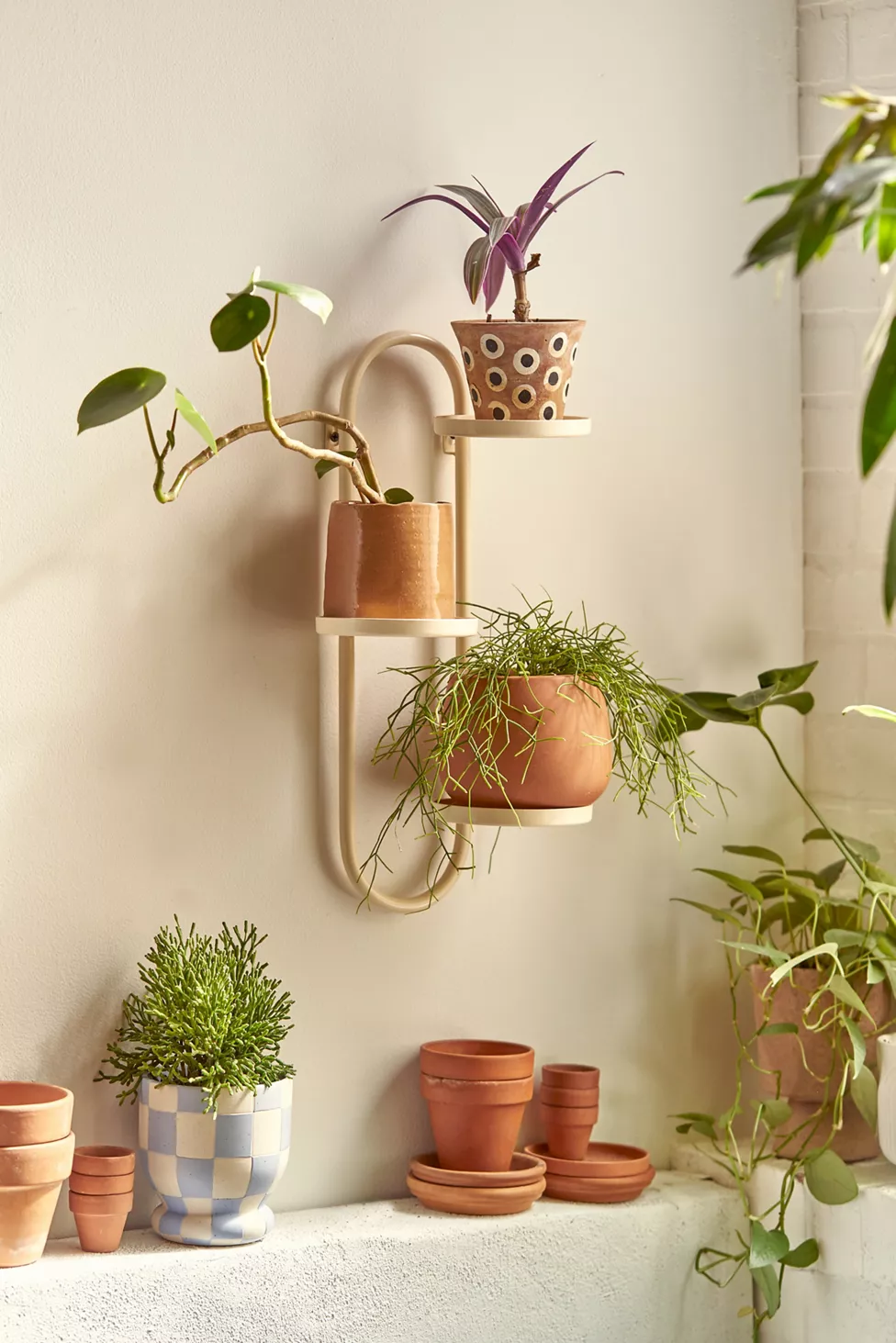 Add Greenery with a Wall Mounted Plant Stand