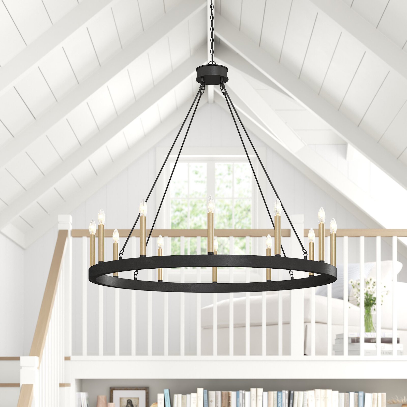 Make a Statement with a Large Wagon Wheel Fixture