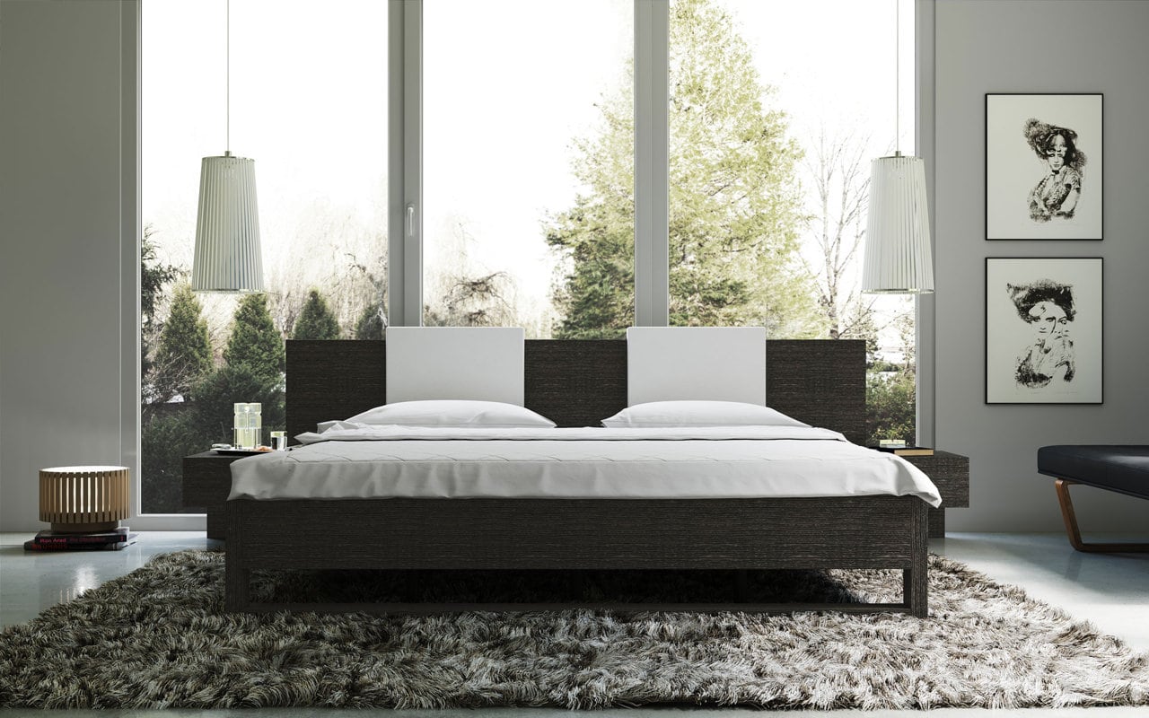 Dormitorio gris elegante y moderno