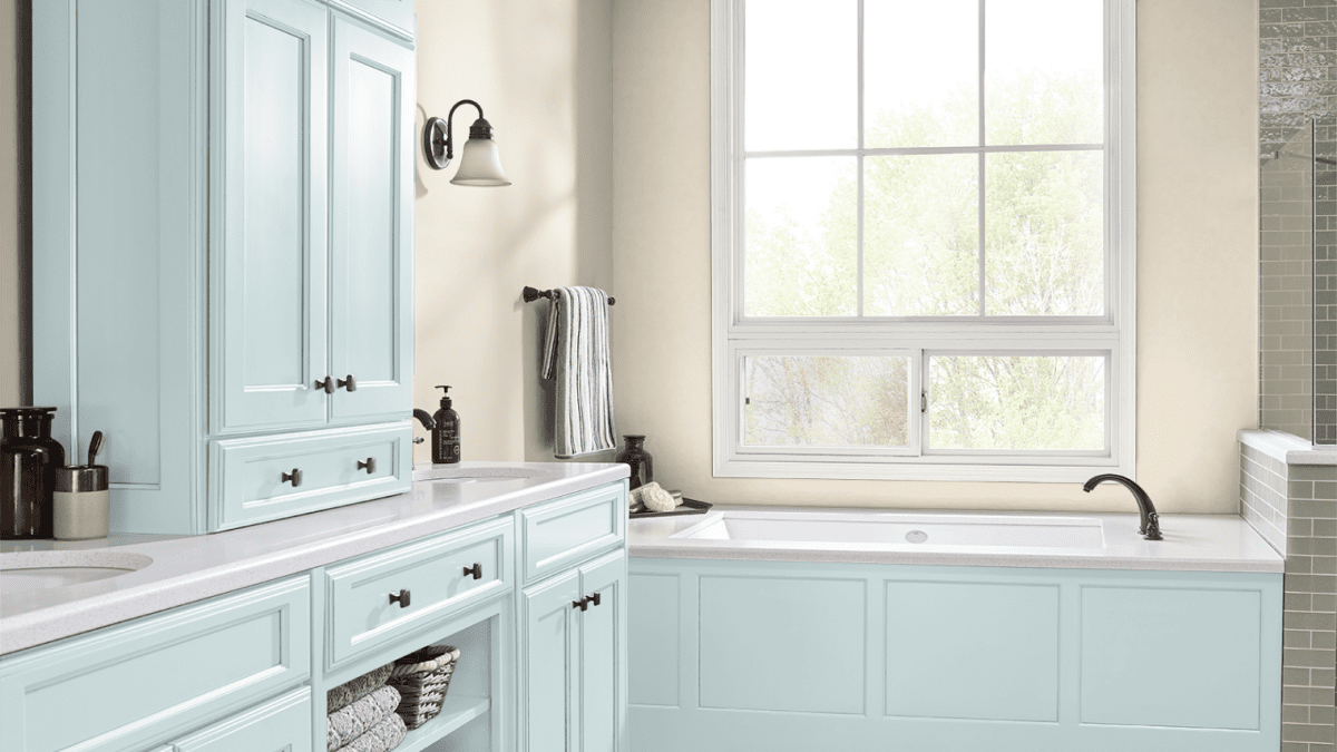 Best Behr White For Bathroom Vanity