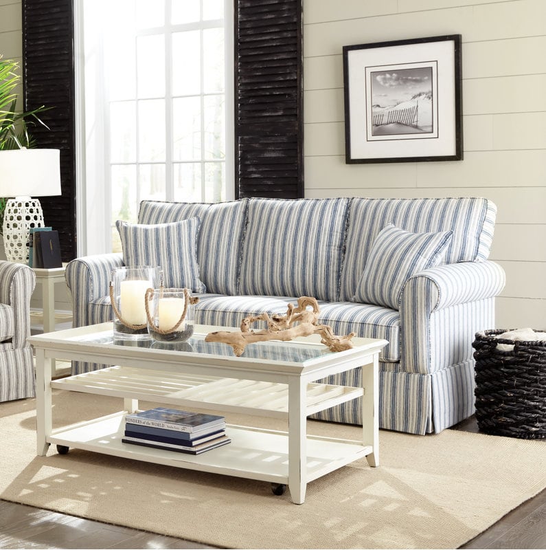 Neutral Striped Sofa