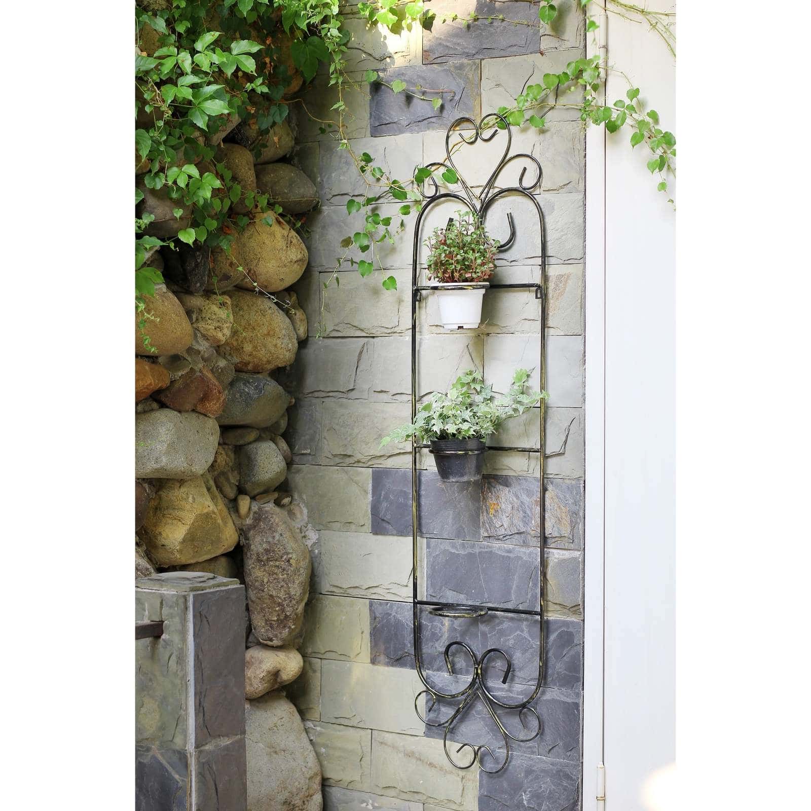 Get a Rustic Look with this Cast Iron Wall Planter