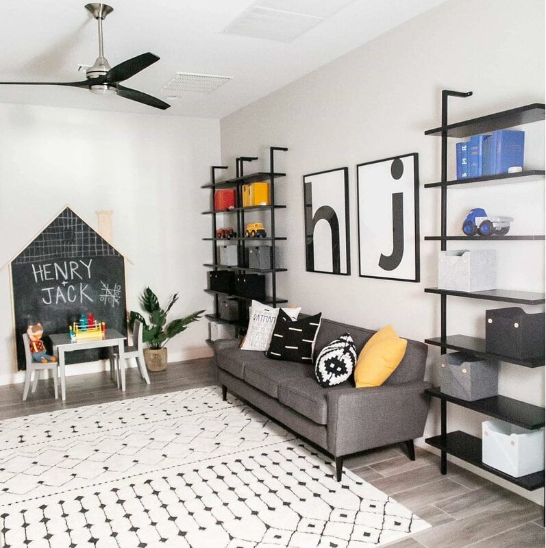 Build a Fun Room with Black and White Pieces