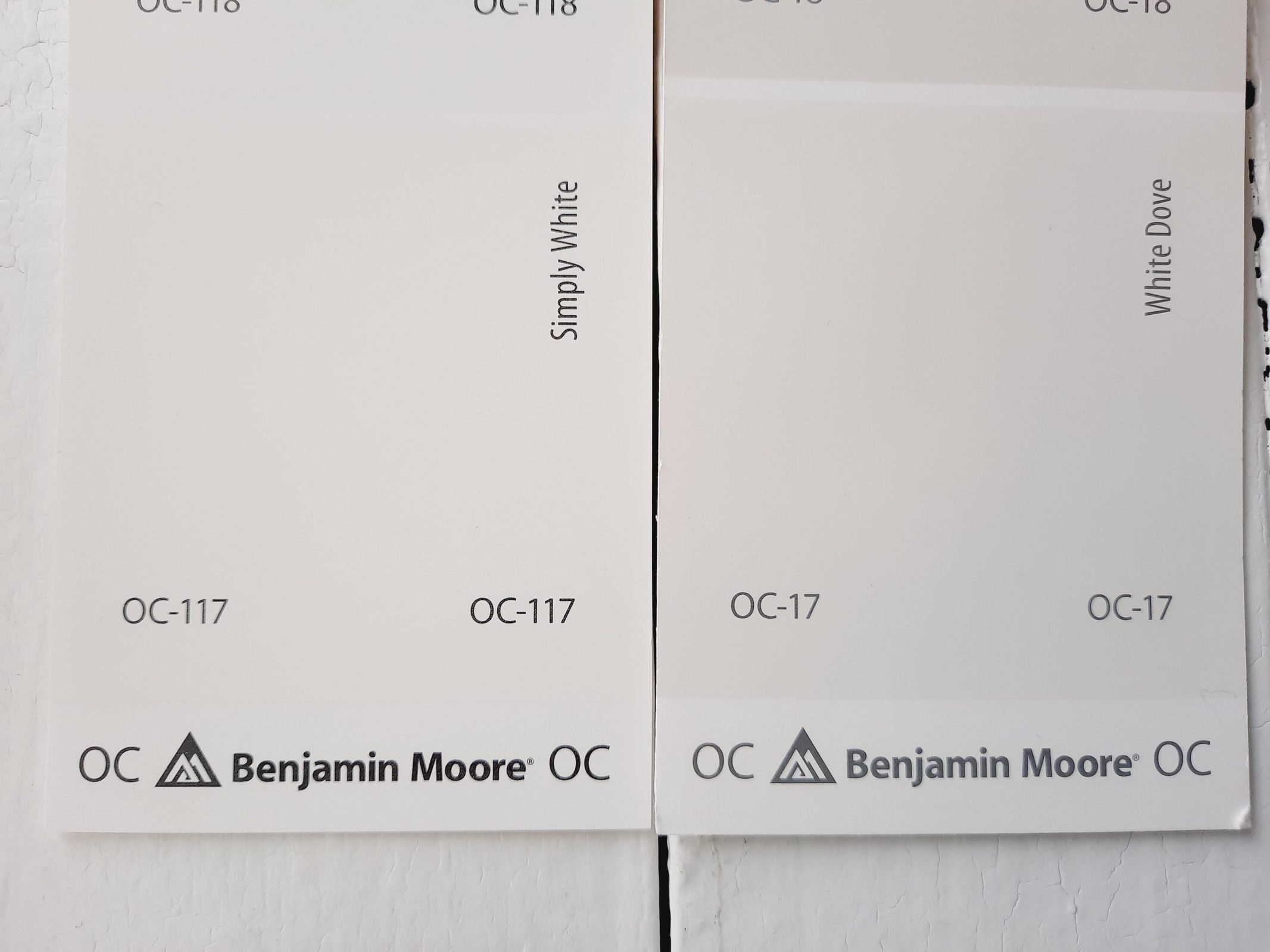 6 Simply White vs White Dove by Benjamin Moore scaled