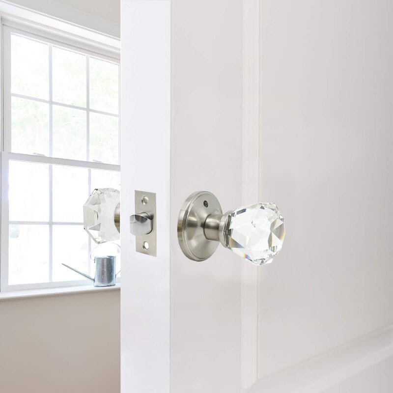 Satin Nickel and Clear Glass