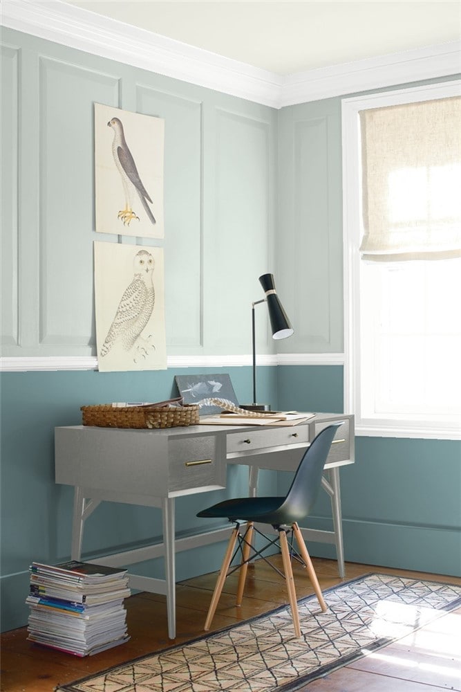 5 Quiet Moments and Aegean Teal in the Home Office