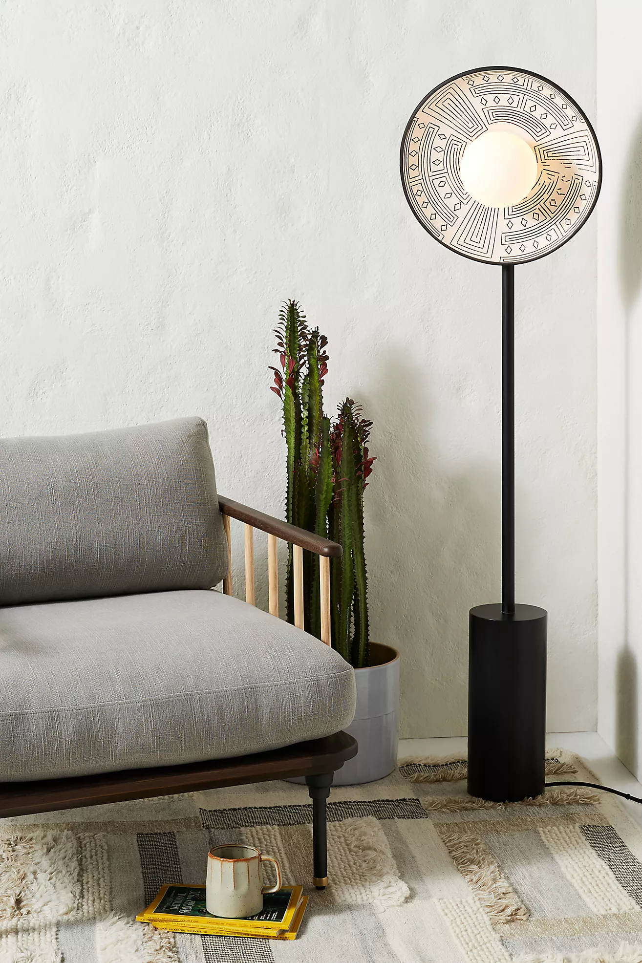 Mix a Floor Lamp with Your Plant Displays