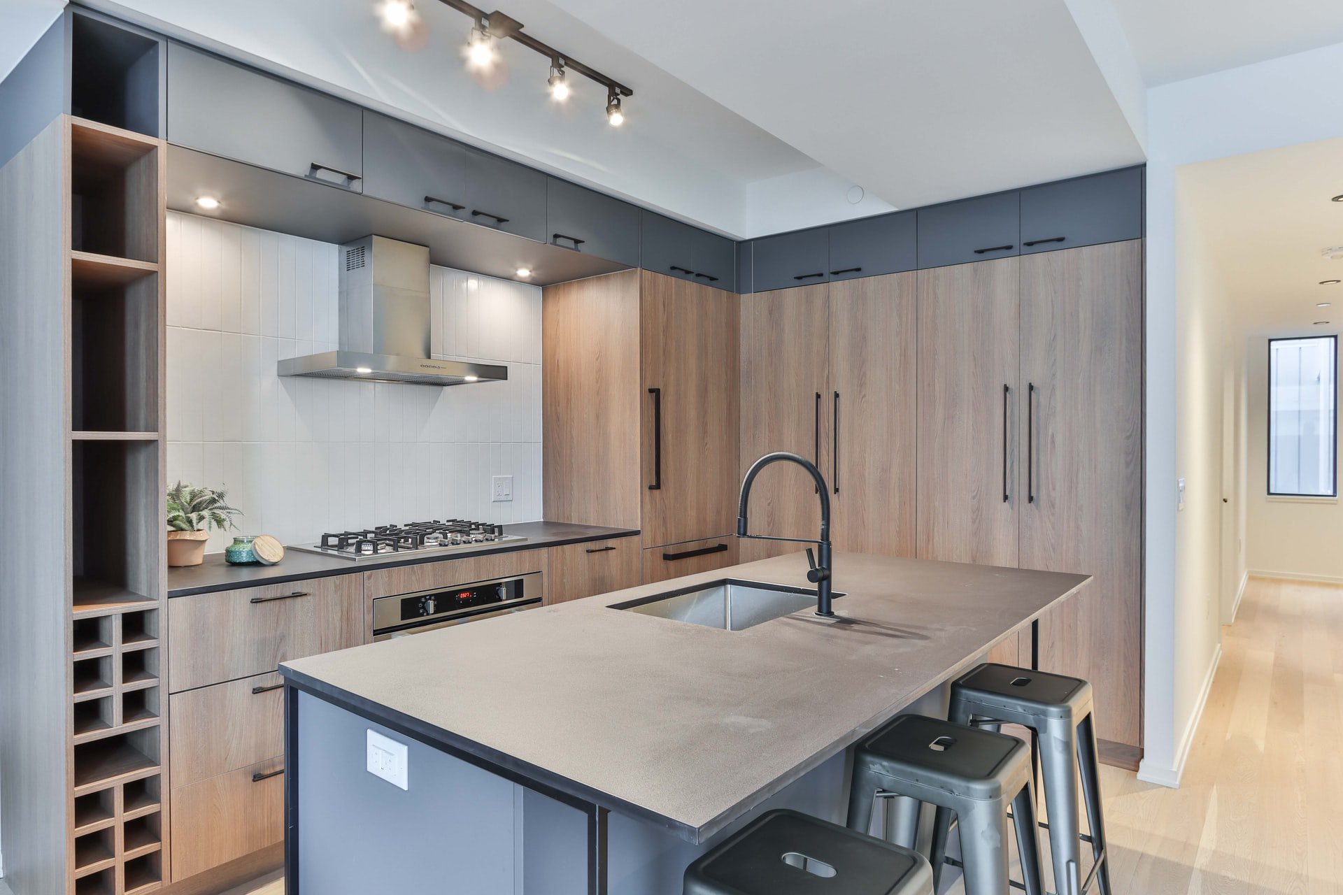 6. Custom Kitchen with Two Tone Cabinets