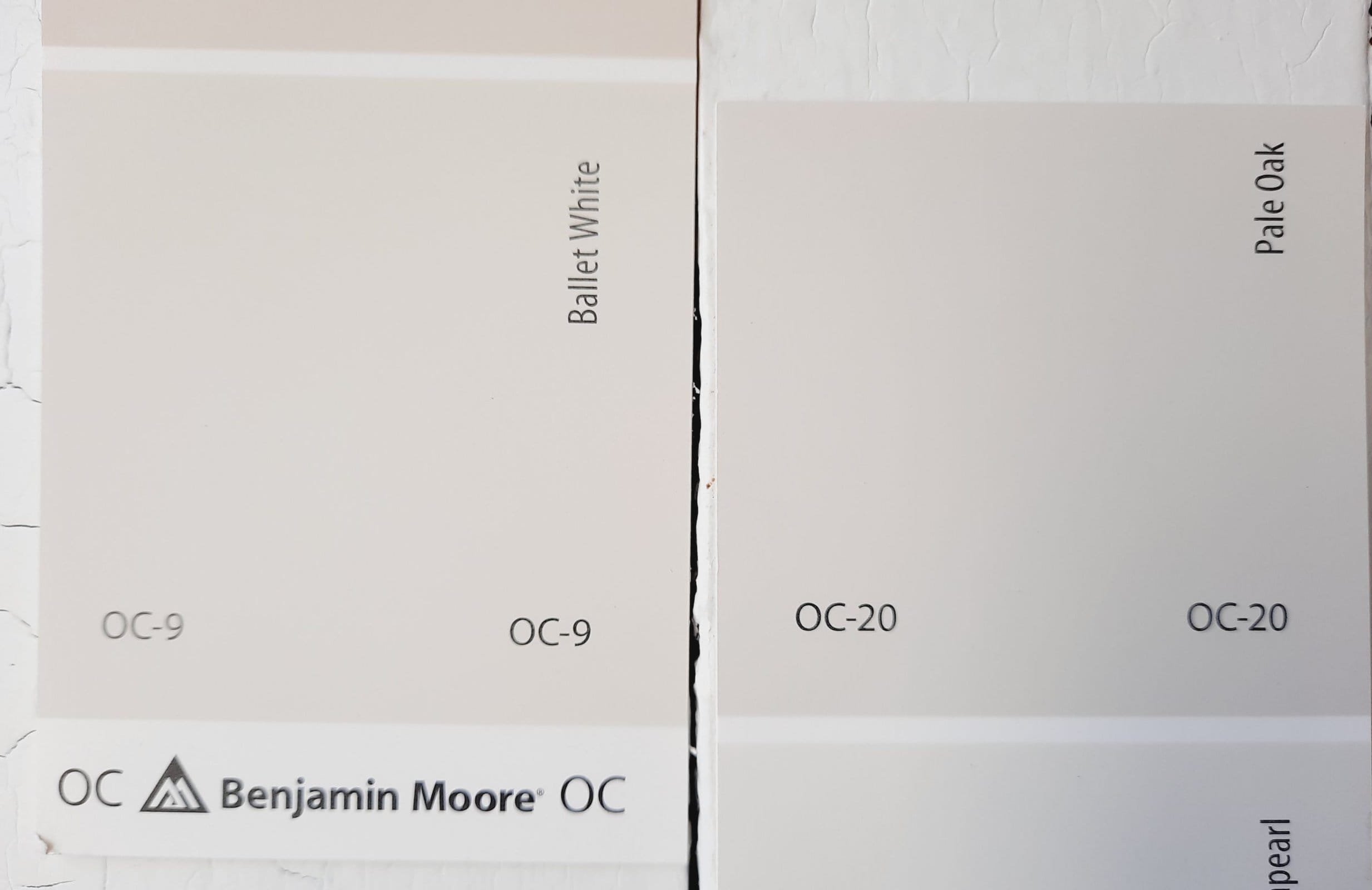 7 Ballet White vs Pale Oak by Benjamin Moore scaled