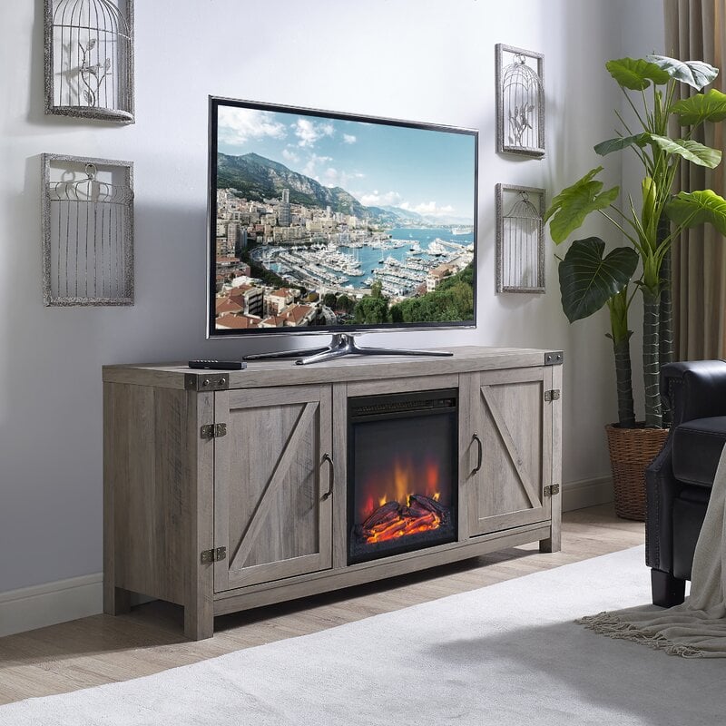 Add Your TV Over a Fireplace Console Table