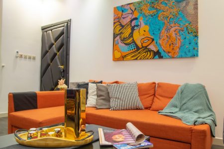 16 Orange and Gray Living Room Ideas