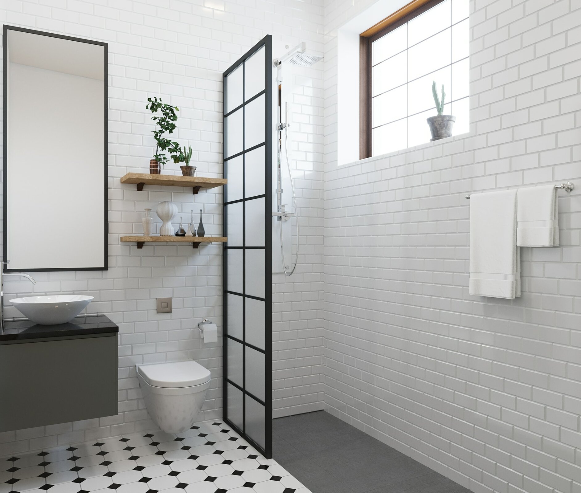  Fill Your Bathroom with Subway Tile